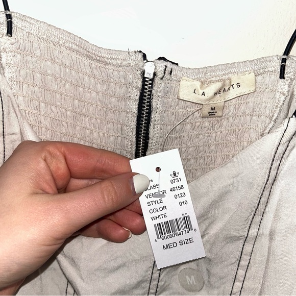 NWT L.A. Hearts Contrast Seam Crop Top - Picture 2 of 4